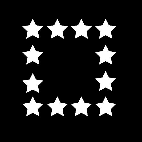 Hollow Square Star Pattern