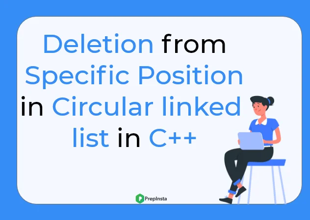 C++ program for deletion from specific position