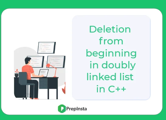 deletion from beginning in doubly linked list