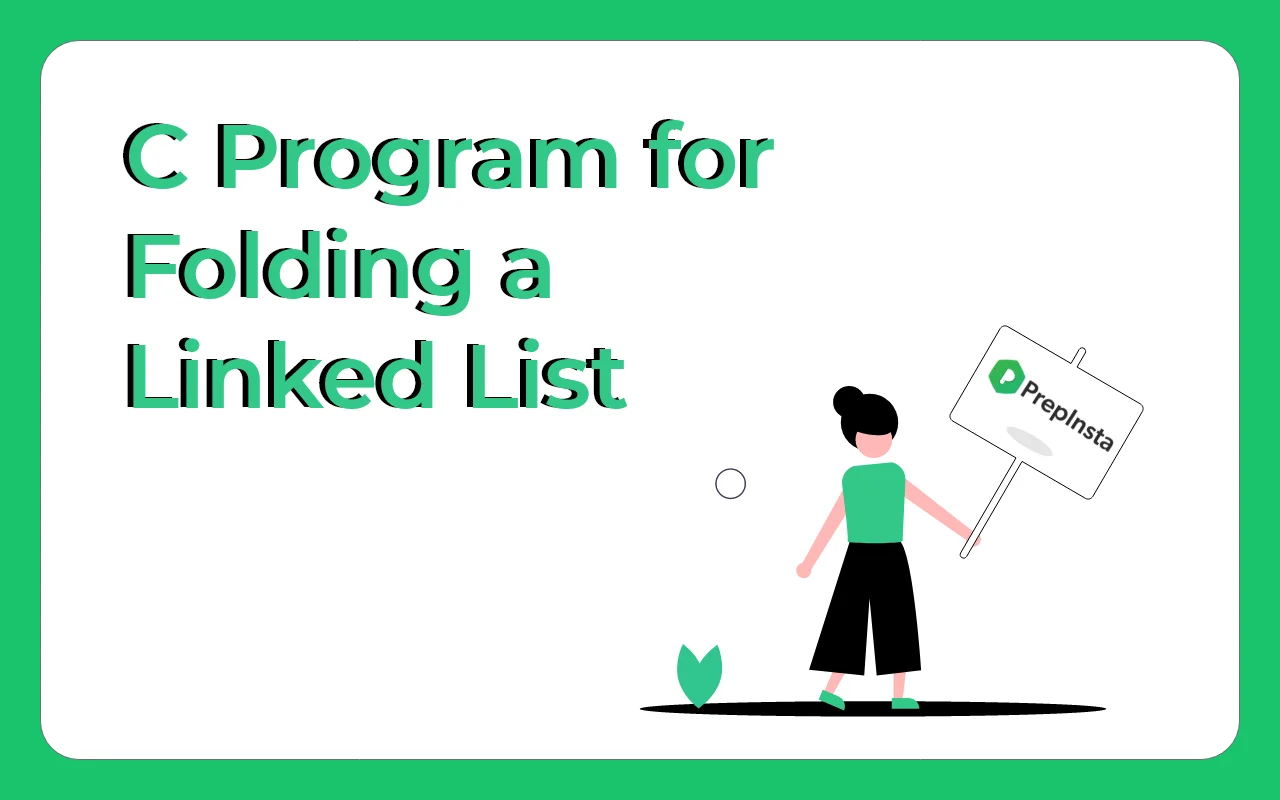 C Program for folding a linked list