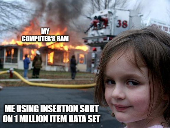 Insertion Sort in Java meme