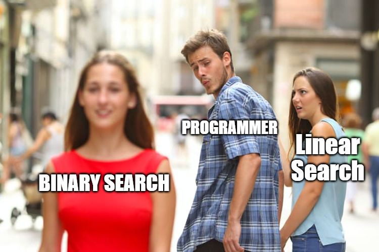 Linear Search in Java meme