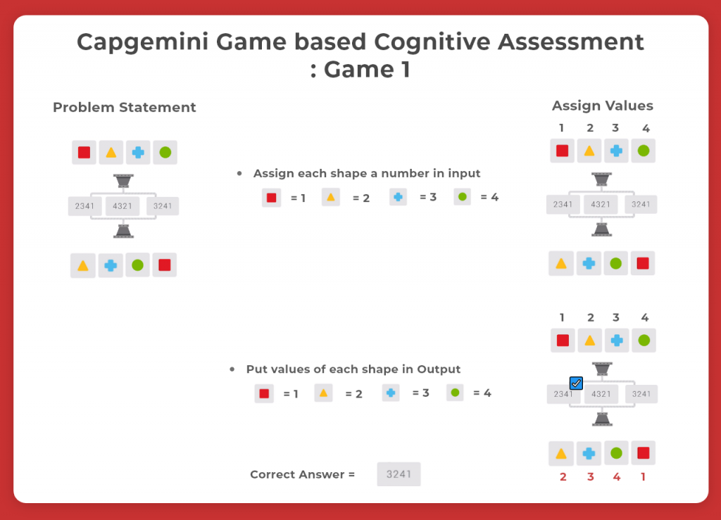 Capgemini Game based Cognitive Assessment Game 1