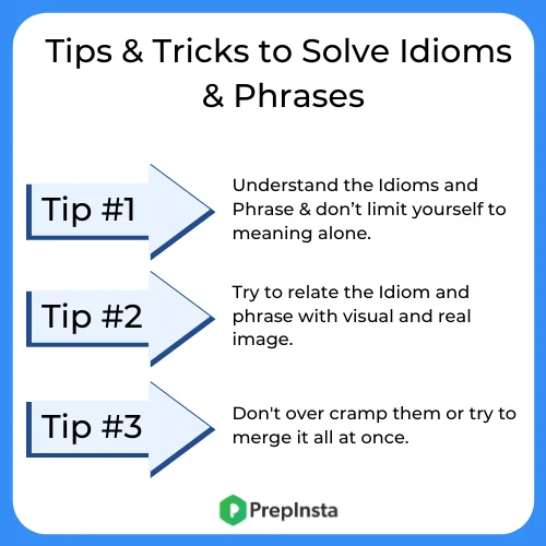 tips and tricks to solve idioms and phrases
