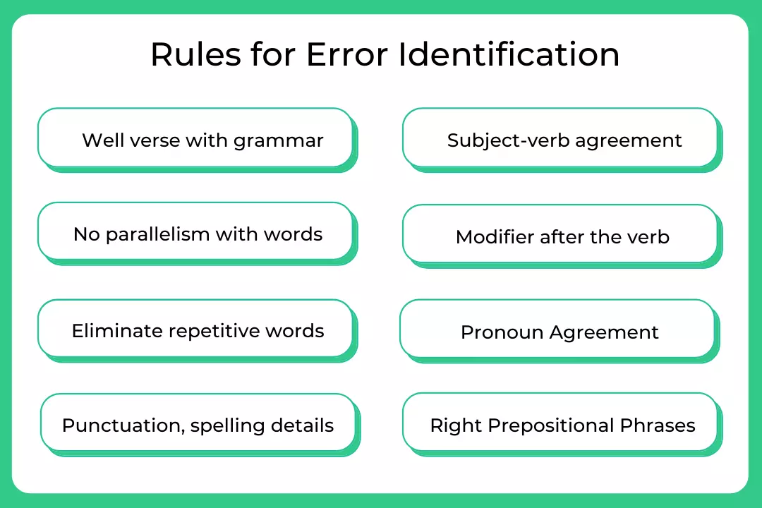 rules for error identification