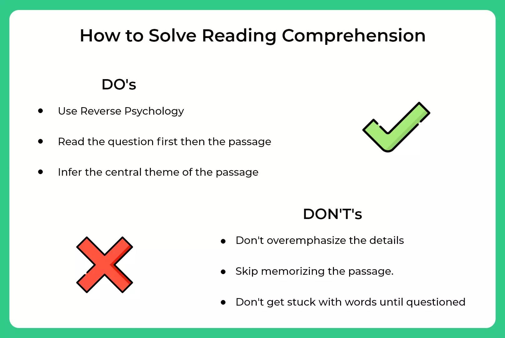 how to solve reading comprehension