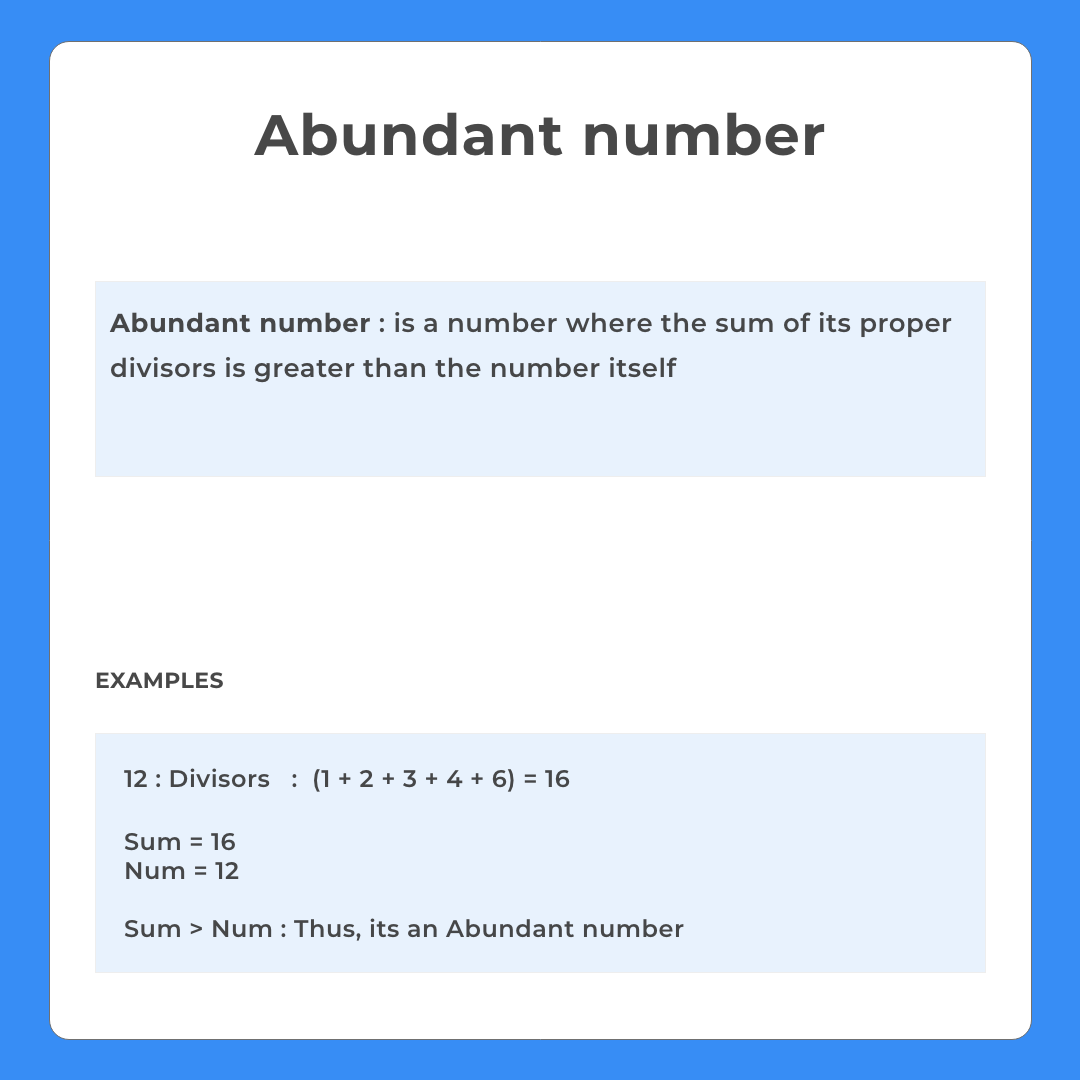 Abundant number in C++