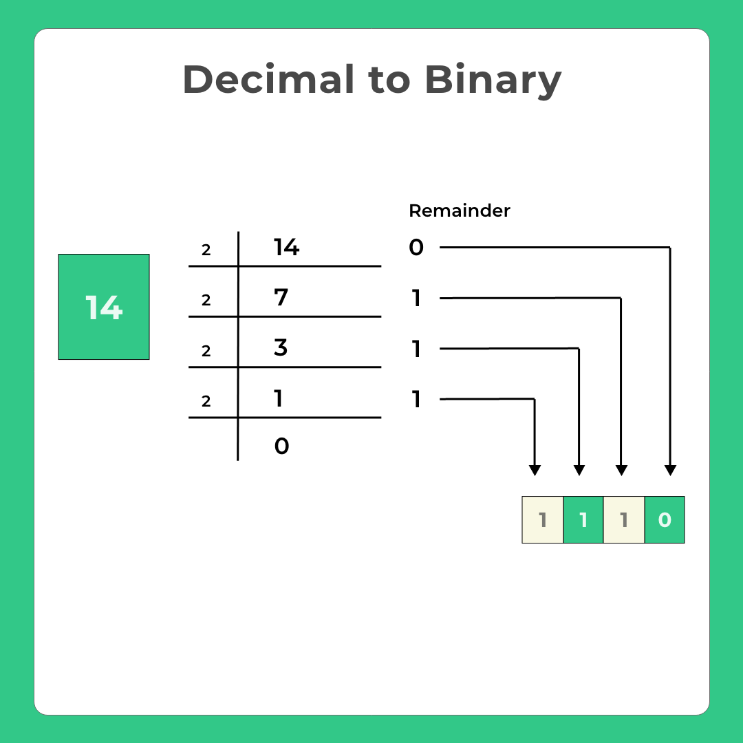 Decimal to Binary in C Program