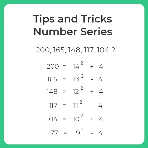 Tips and Tricks for Number Series