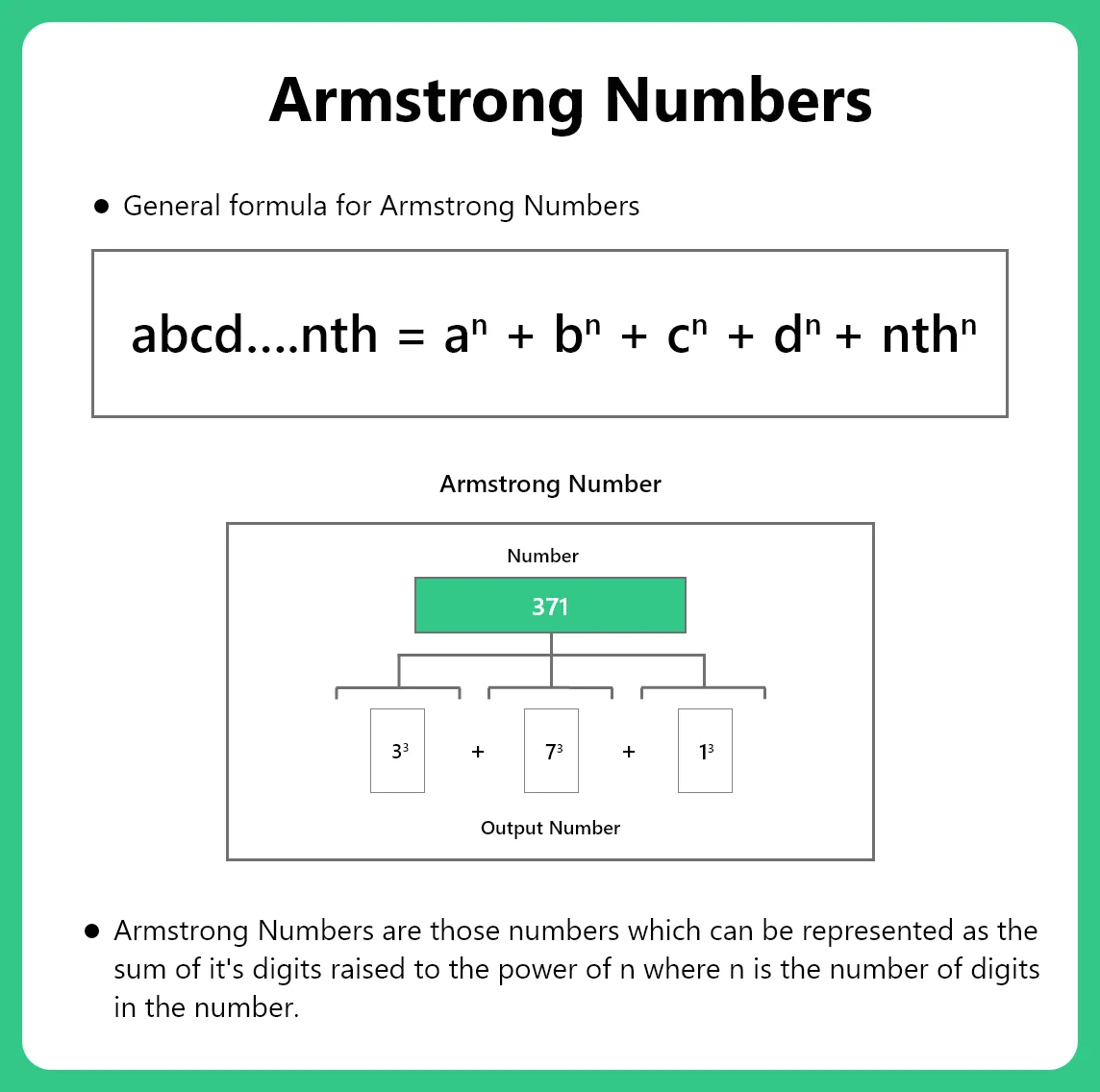 Find the Armstrong Number in a Given Range in C