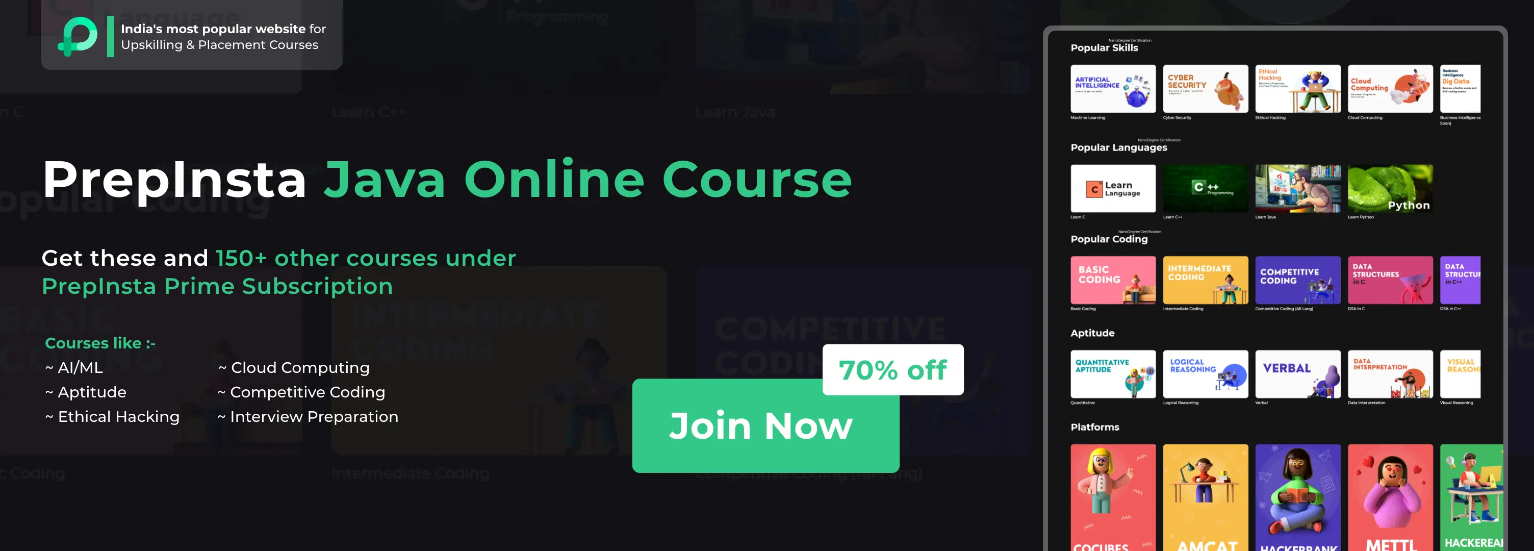 Java Online Course Banner