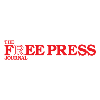 the free press white logo